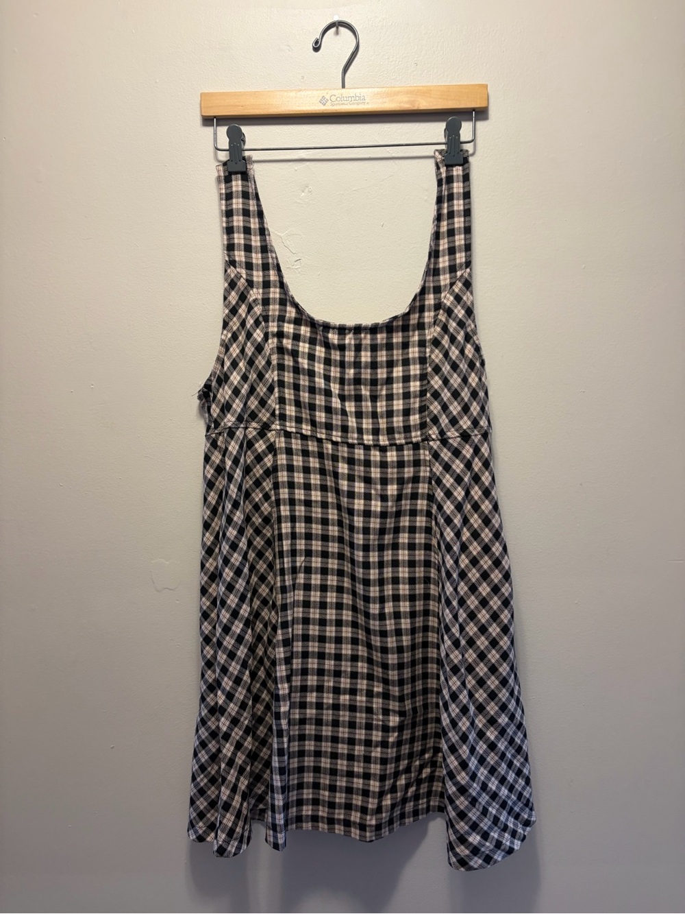 Harlow Black & White Plaid Mini Dress